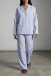 monogram embroidered cotton shirt
