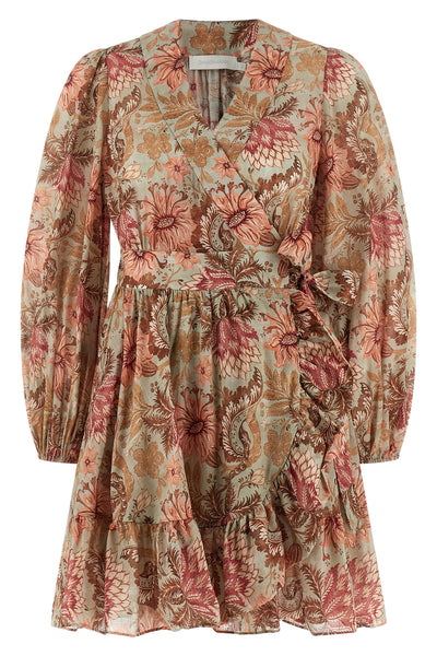 mini dress daylight in floral-patterned cotton