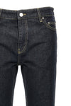 low taper cotton denim jeans