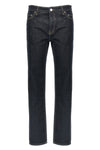 low taper cotton denim jeans