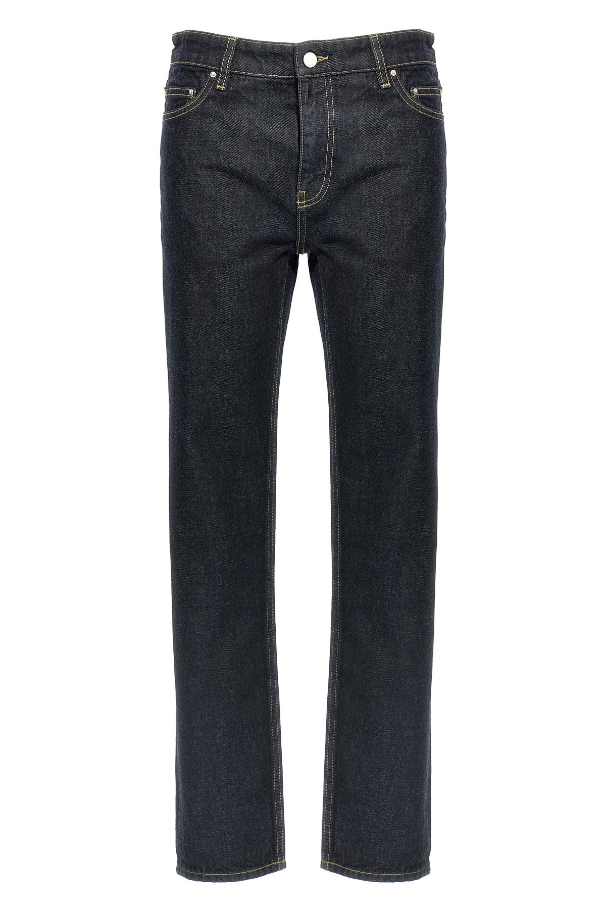low taper cotton denim jeans
