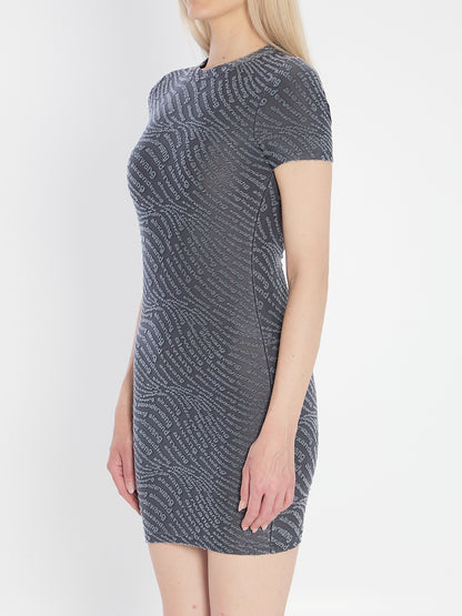ALEXANDER WANG M mini dress in graphite 