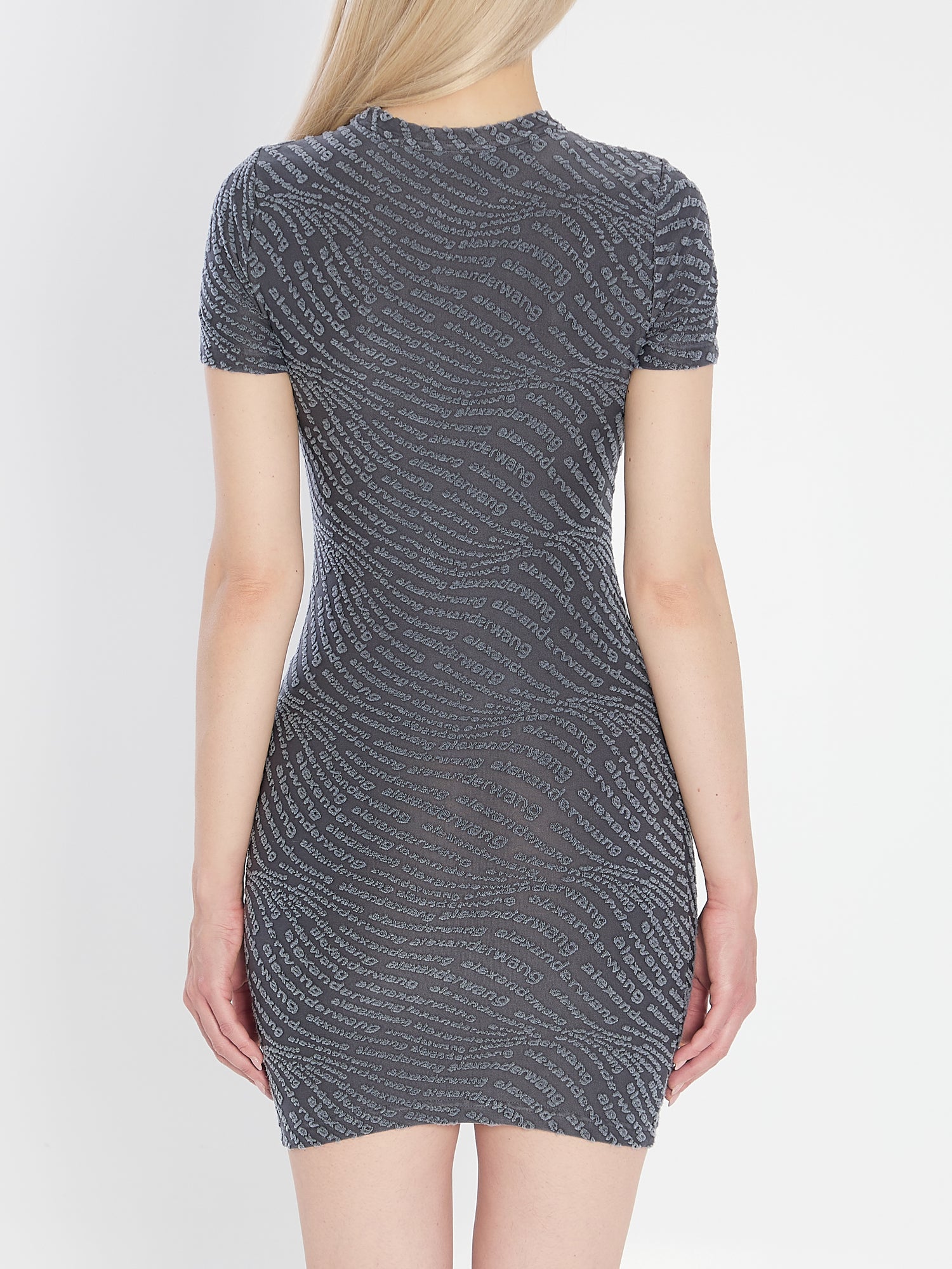 ALEXANDER WANG M mini dress in graphite 