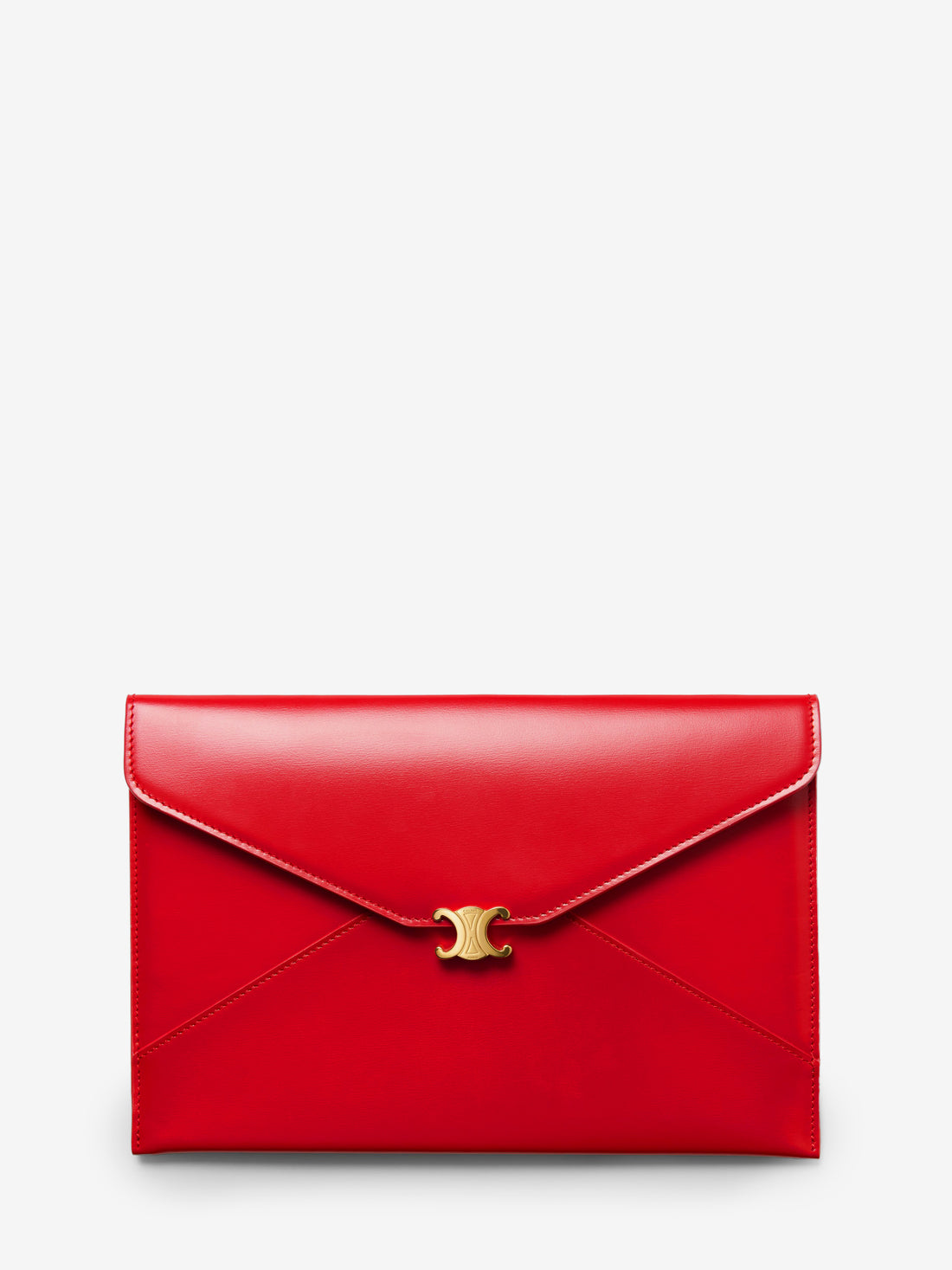 CELINE OS envelope pouch in chili red