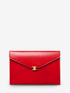 envelope pouch in chili red