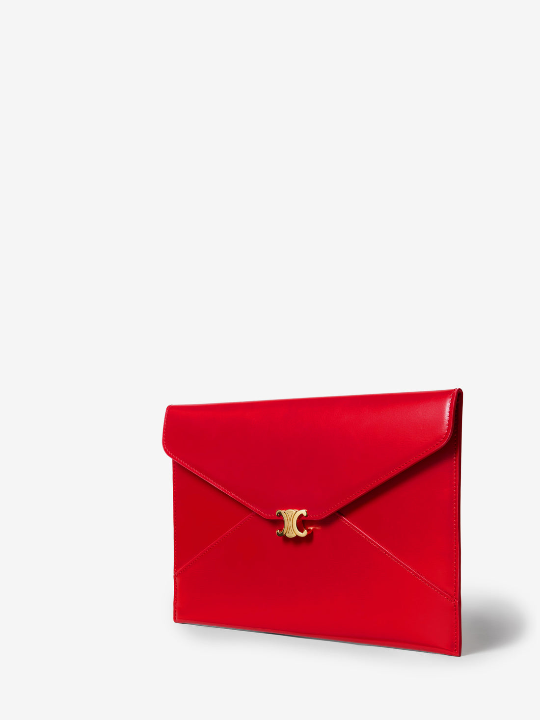 CELINE OS envelope pouch in chili red
