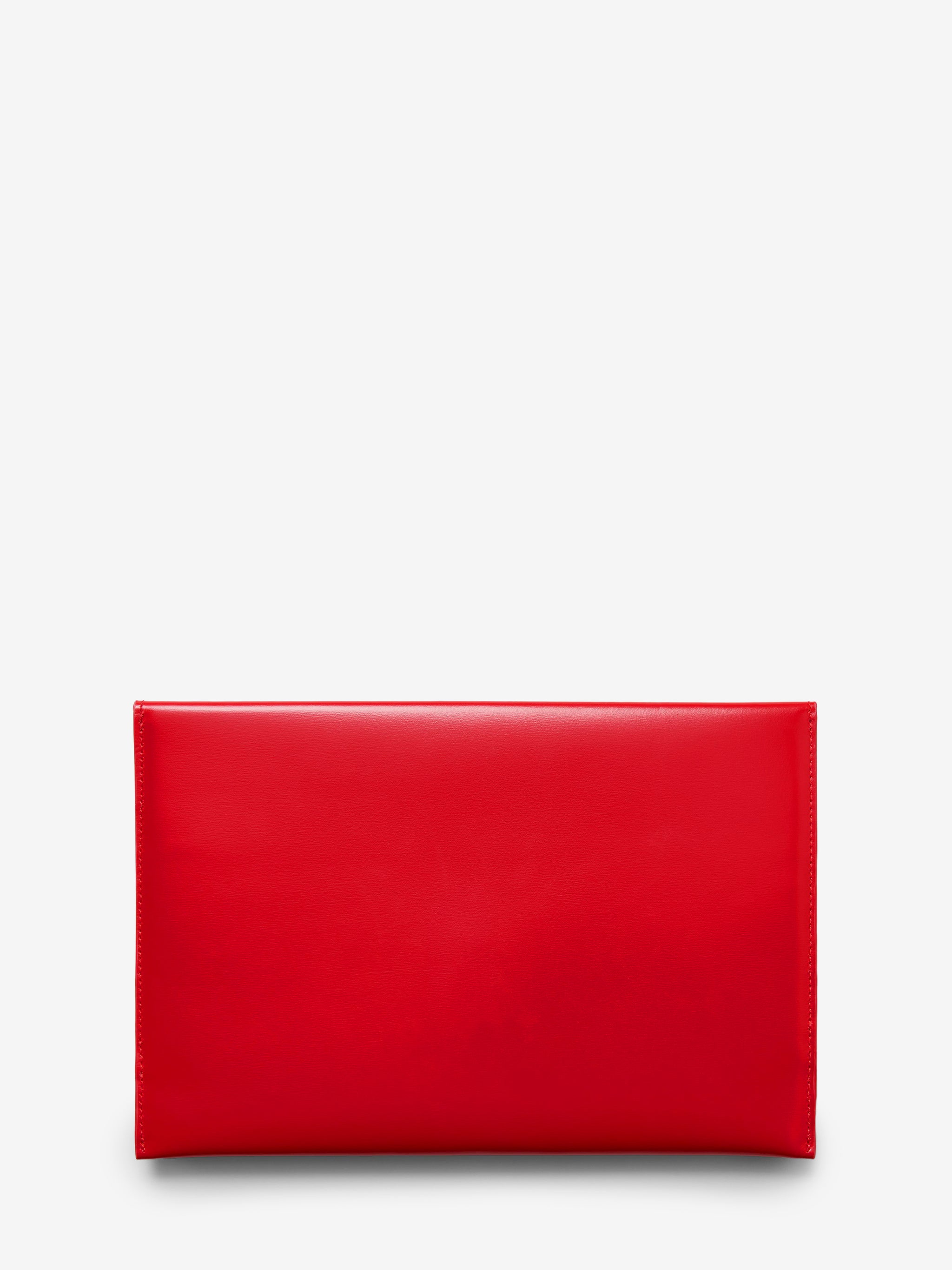 envelope pouch in chili red