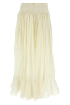 acacia ruffle long cotton skirt