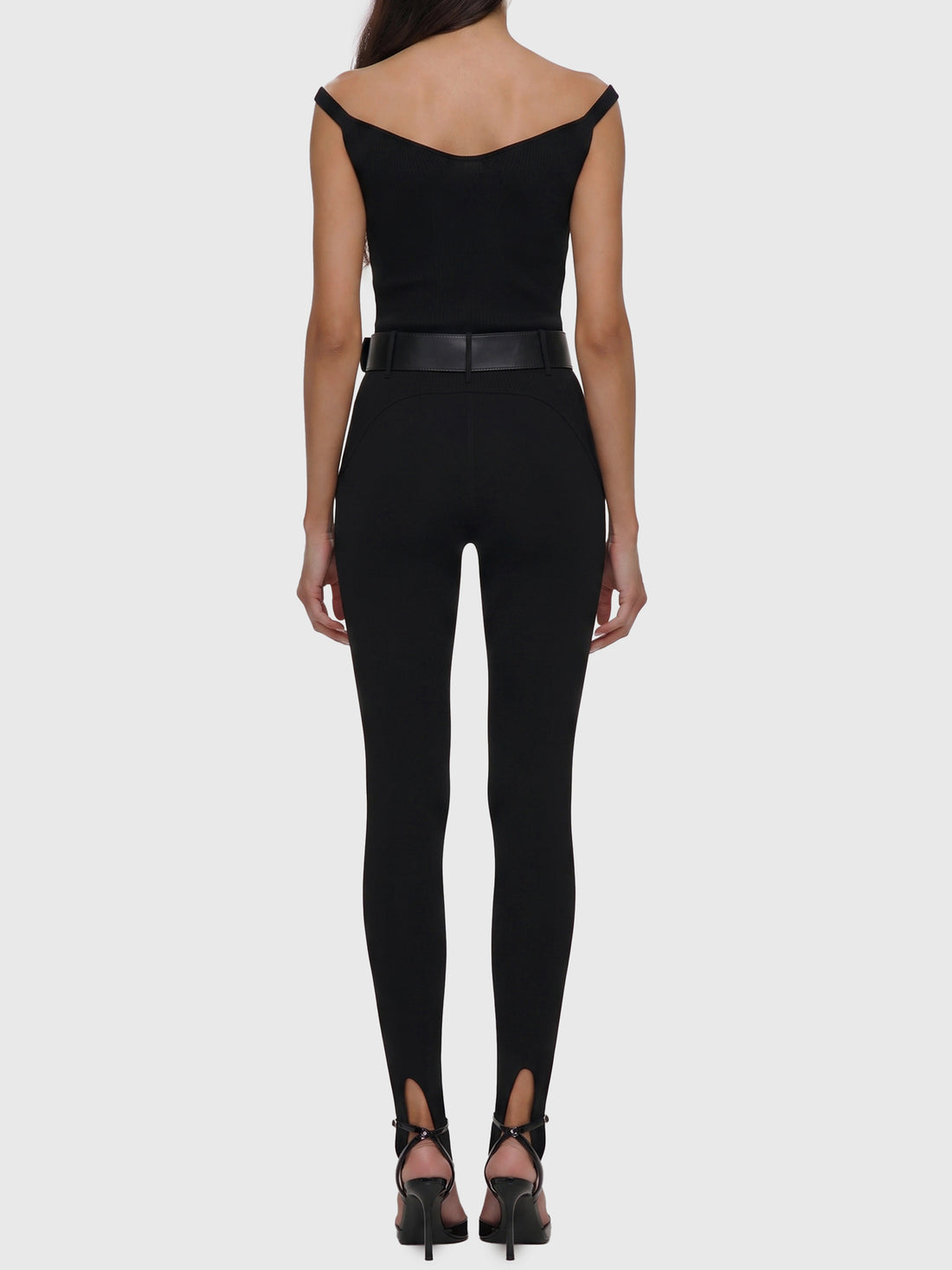 SELF PORTRAIT M black knit top 