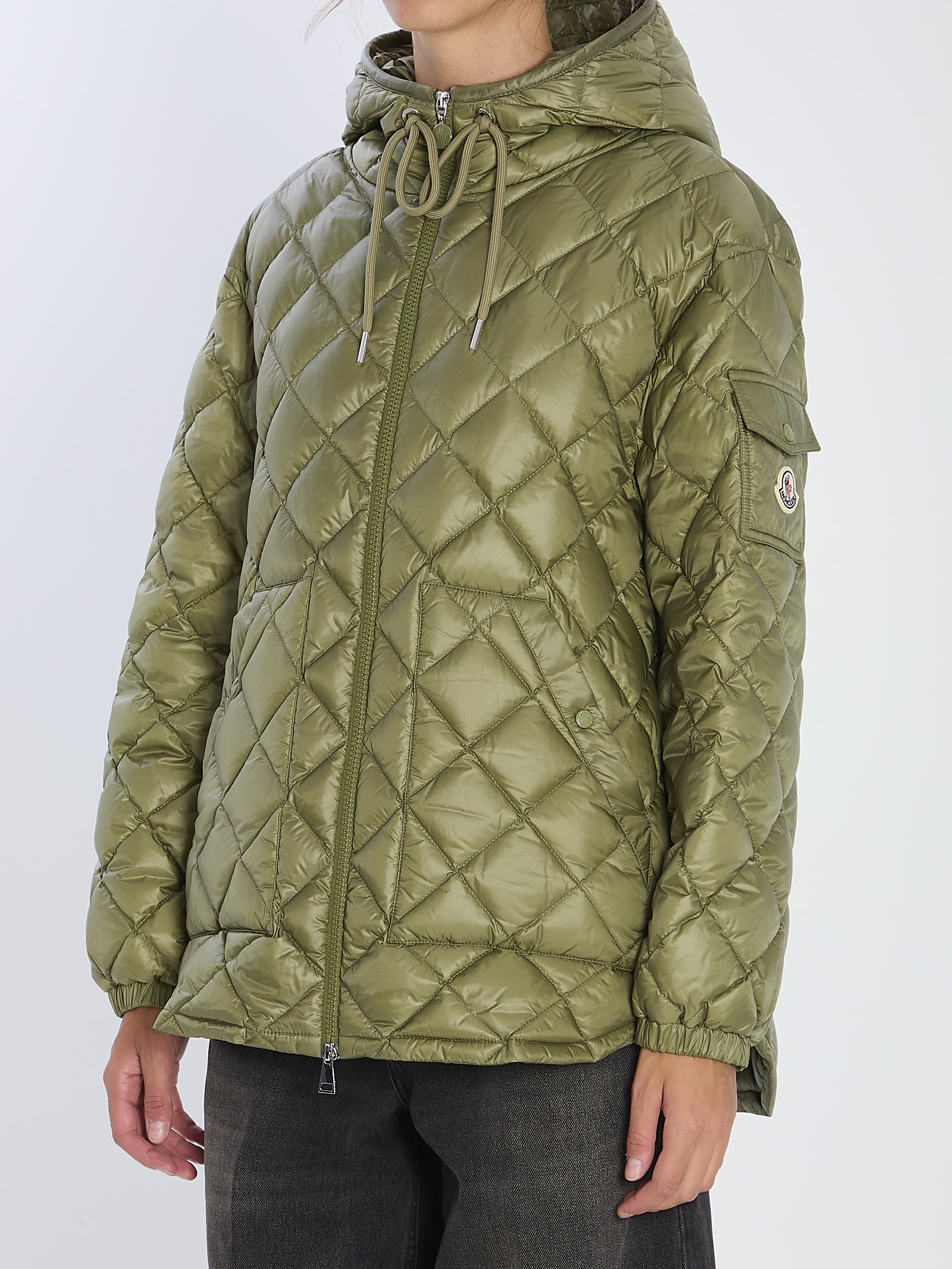 MONCLER 38 quilted nylon puffer jacket