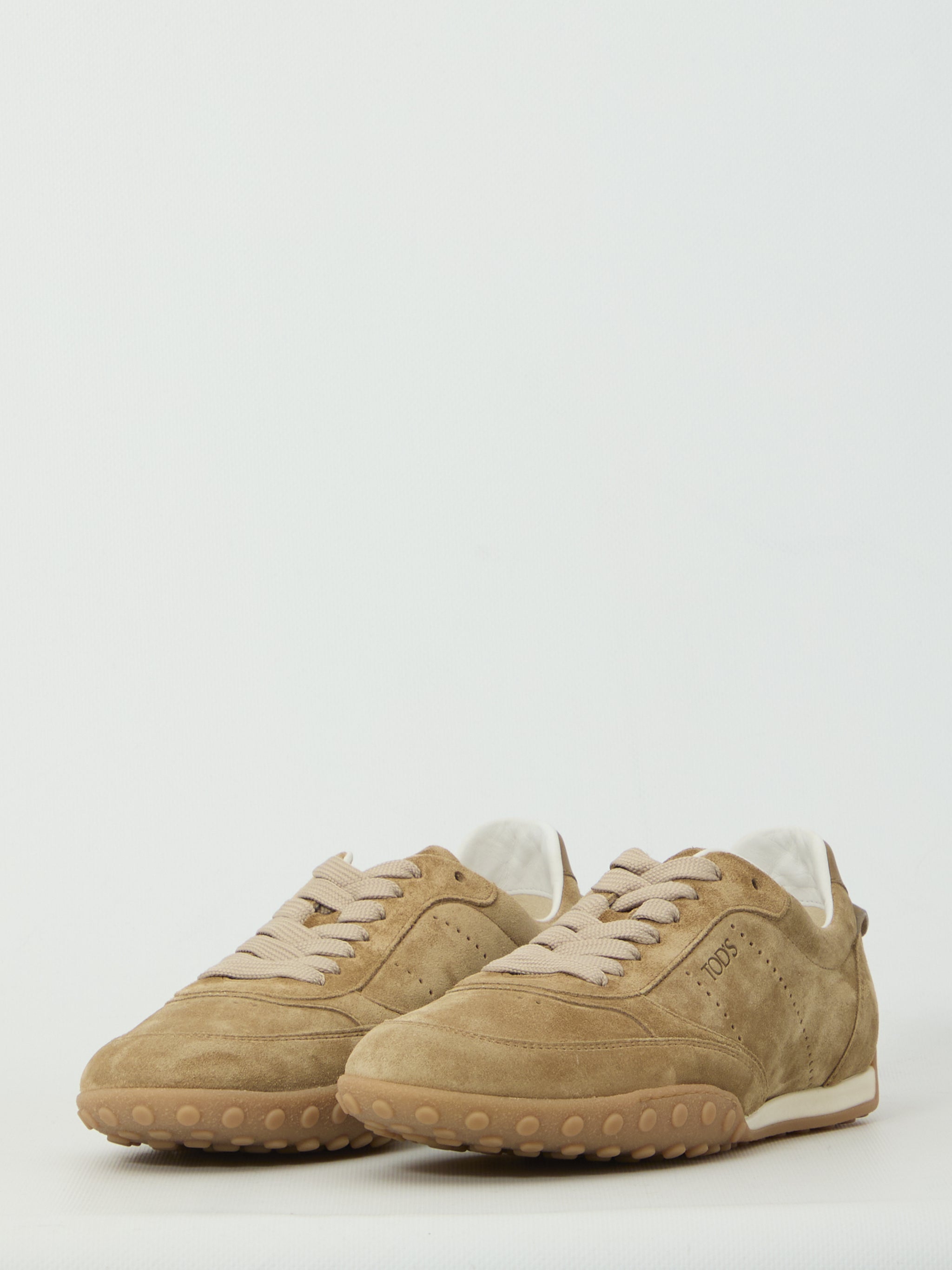 cappuccino suede sneakers