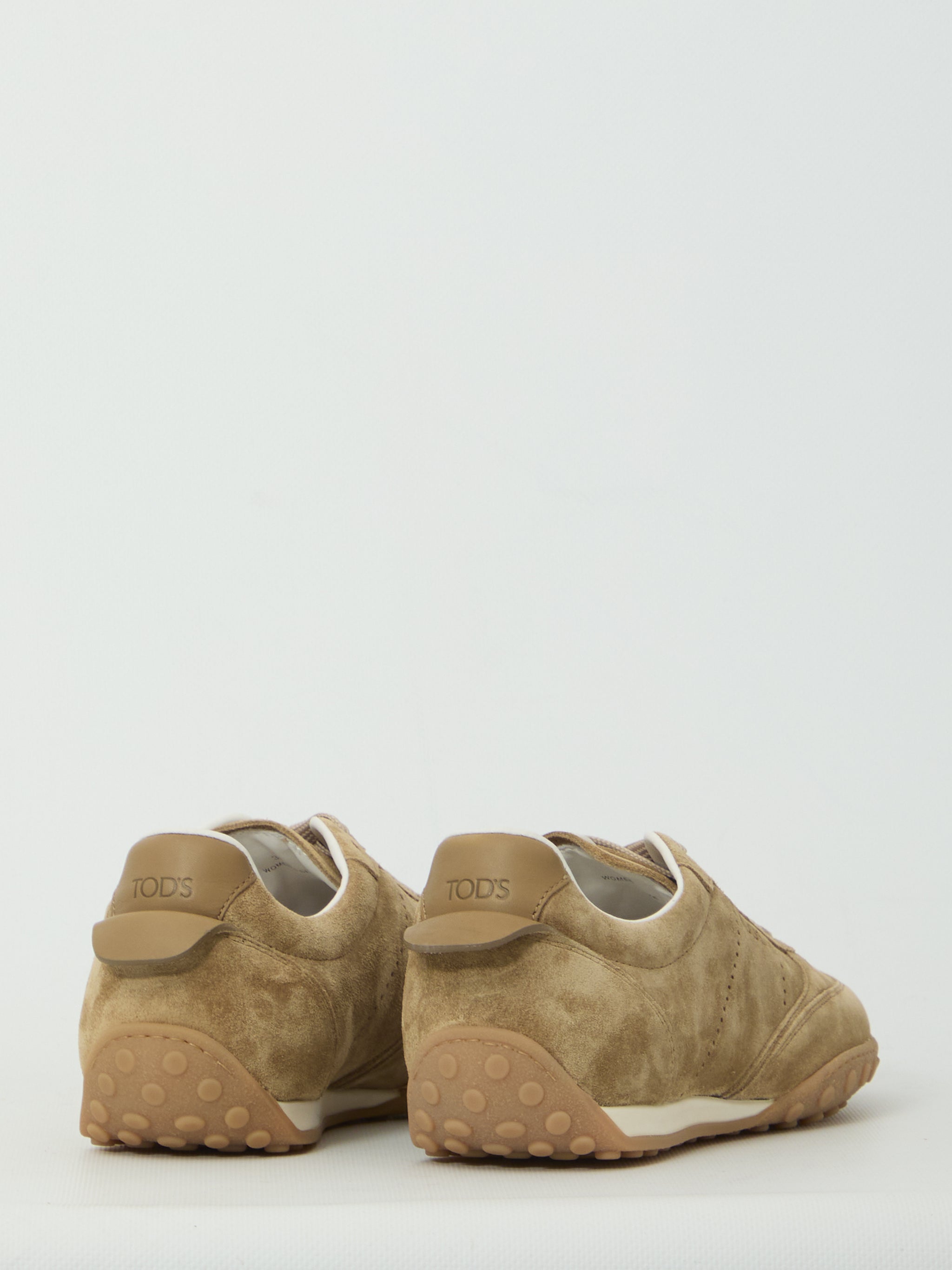 cappuccino suede sneakers
