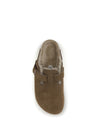 boston shearling mules