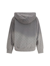 MARINE SERRE S faded moon fleece zipped hoodie 