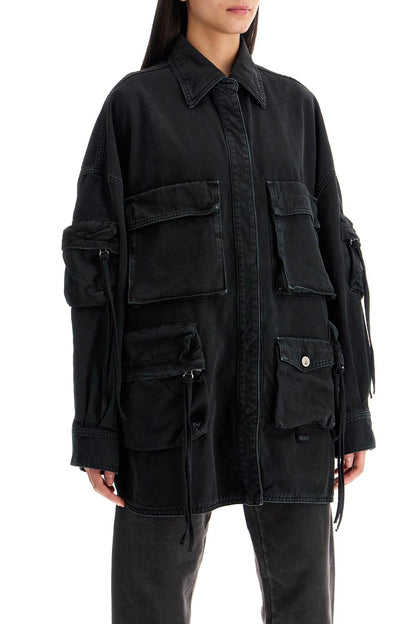 fern maxi cargo overshirt