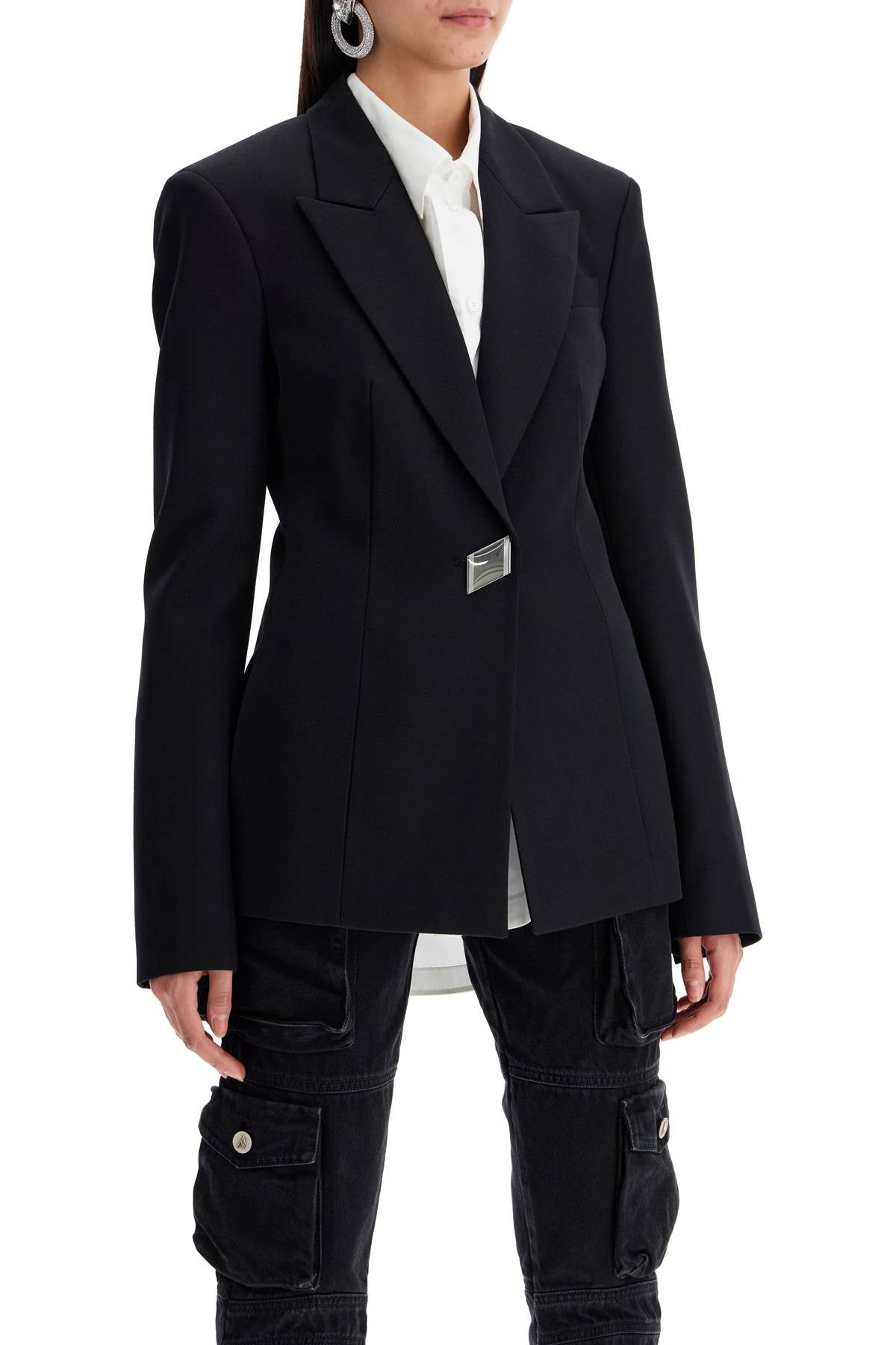 wool gabardine blazer