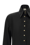 the ivy khaite shirt defines contemporary tailoring through an elongated and p
