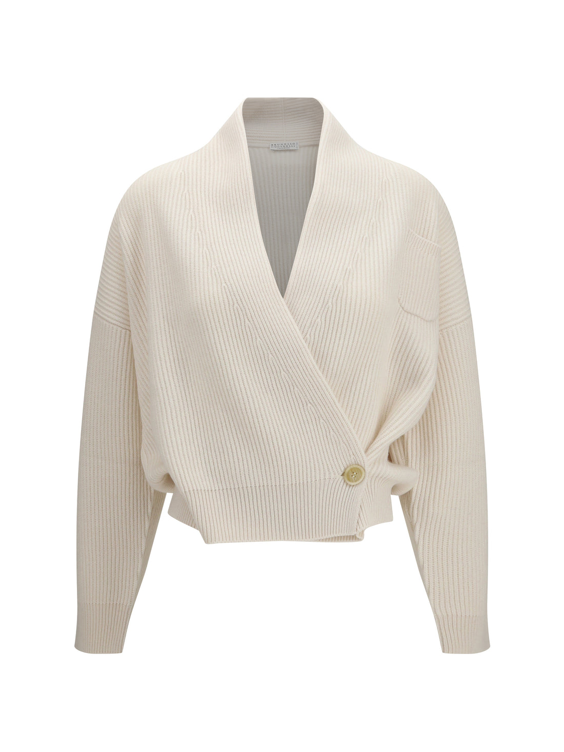 BRUNELLO CUCINELLI XS english rib cashmere cardigan