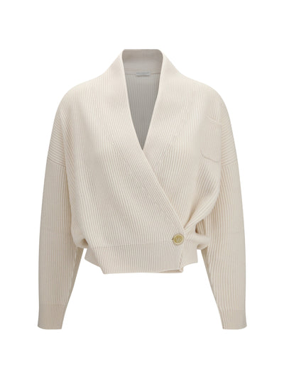 english rib cashmere cardigan