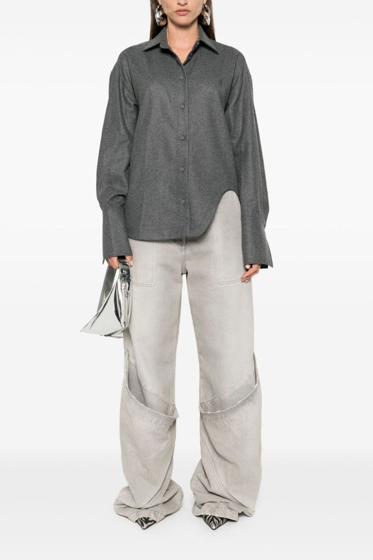 eliza wool blend shirt