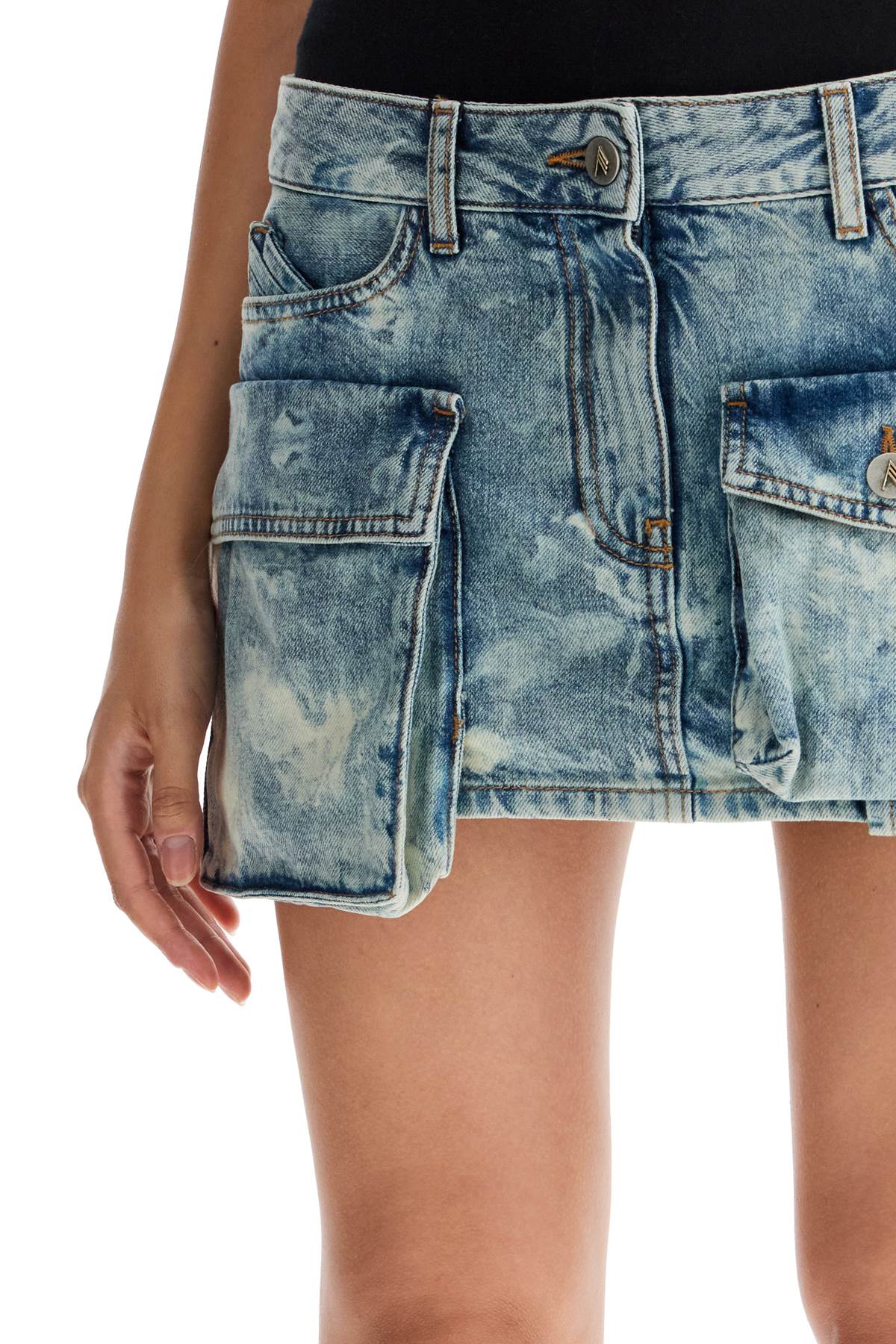 denim fay mini skirt