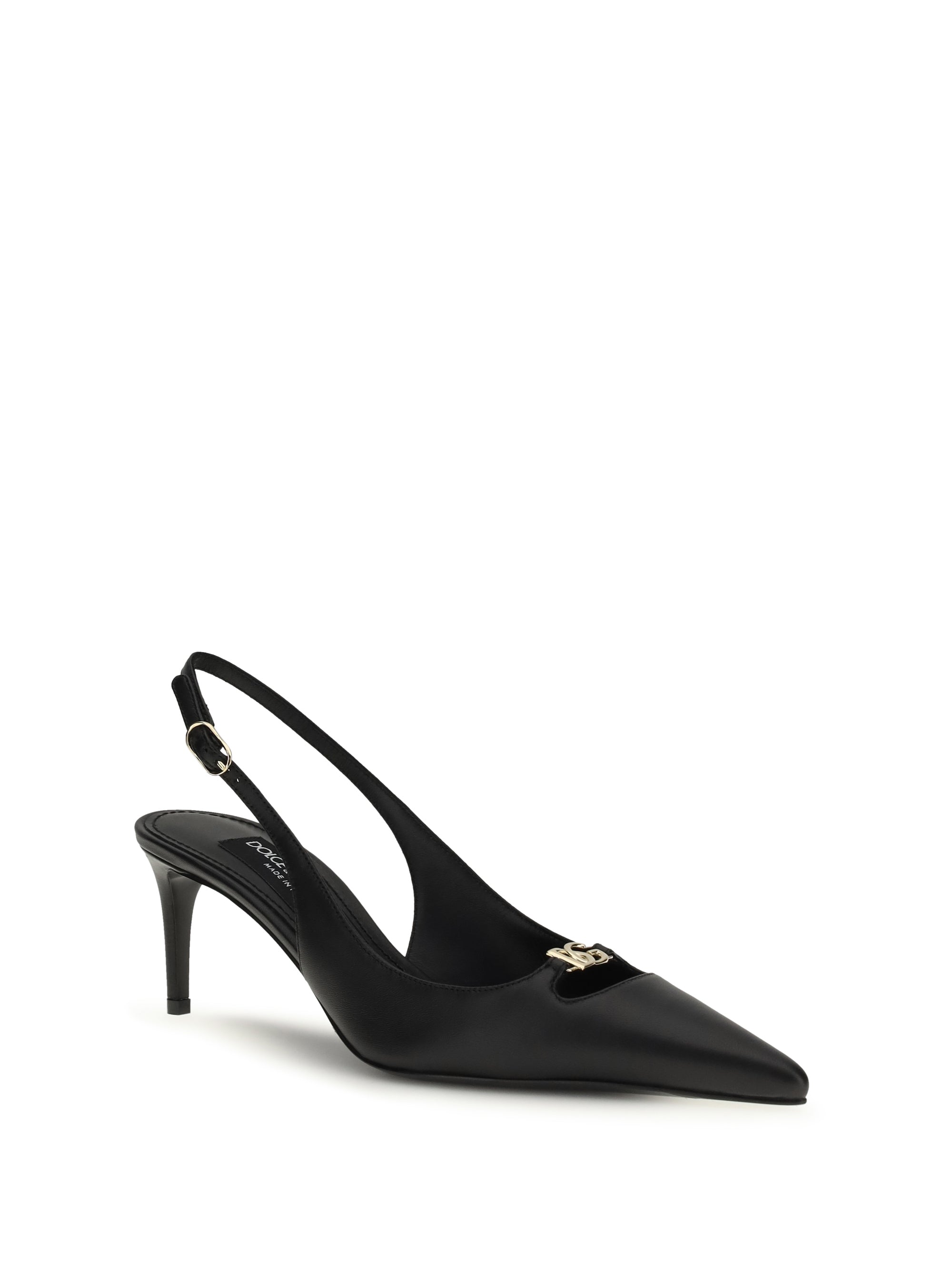 DOLCE &amp; GABBANA 36 leather slingback pumps