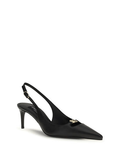 DOLCE &amp; GABBANA 36 leather slingback pumps