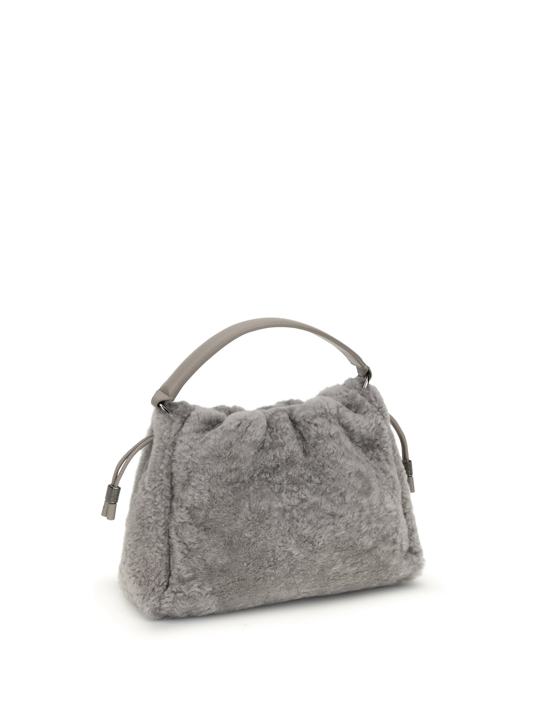 BRUNELLO CUCINELLI OS small shearling mellow shoulder bag