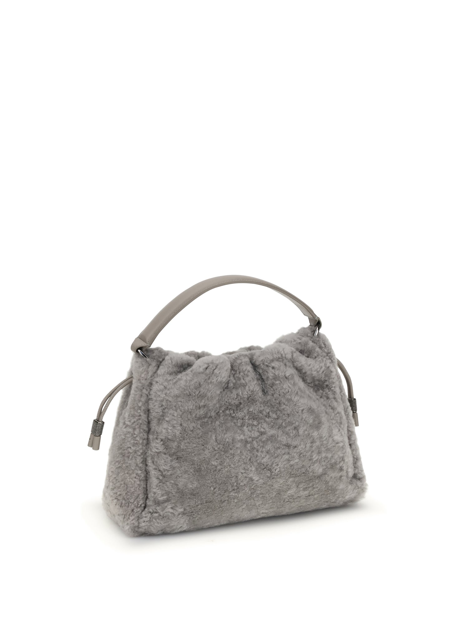 BRUNELLO CUCINELLI OS small shearling mellow shoulder bag