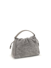 BRUNELLO CUCINELLI OS small shearling mellow shoulder bag