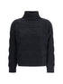 MAX MARA STUDIO L high-neck cable-knit sweater 