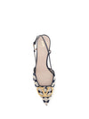 vlogo signature slingback pumps in crochet fabric