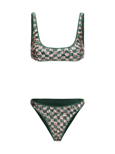 sequins chess bikini