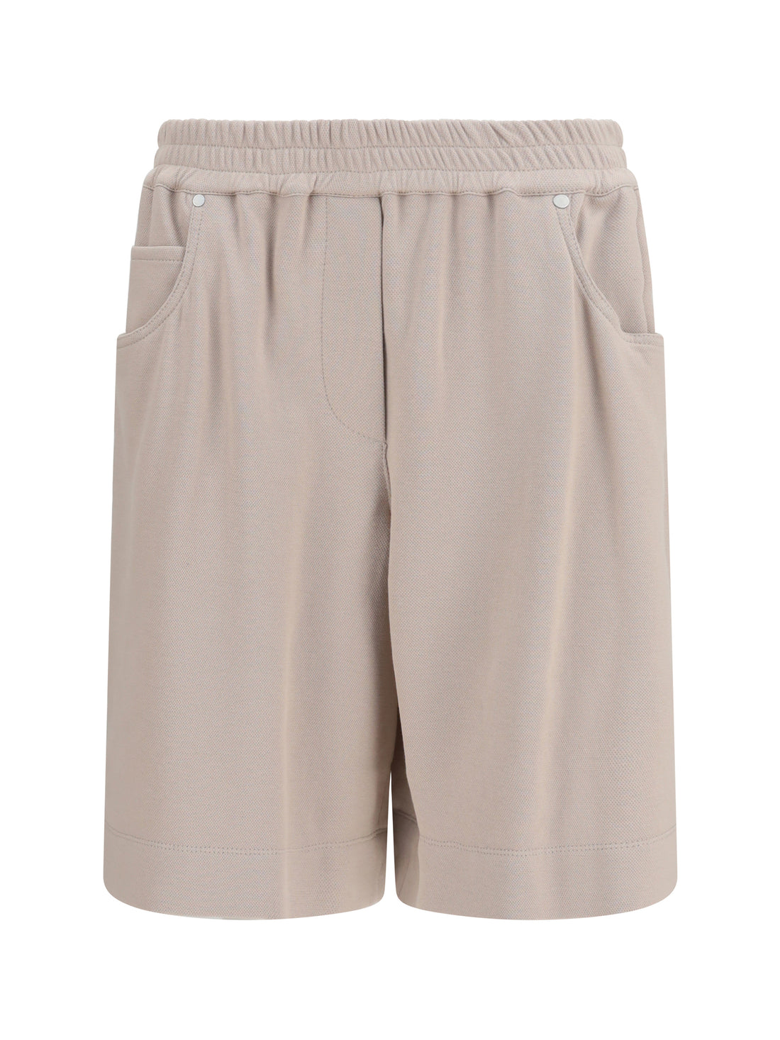 BRUNELLO CUCINELLI 38 cotton piqué shorts
