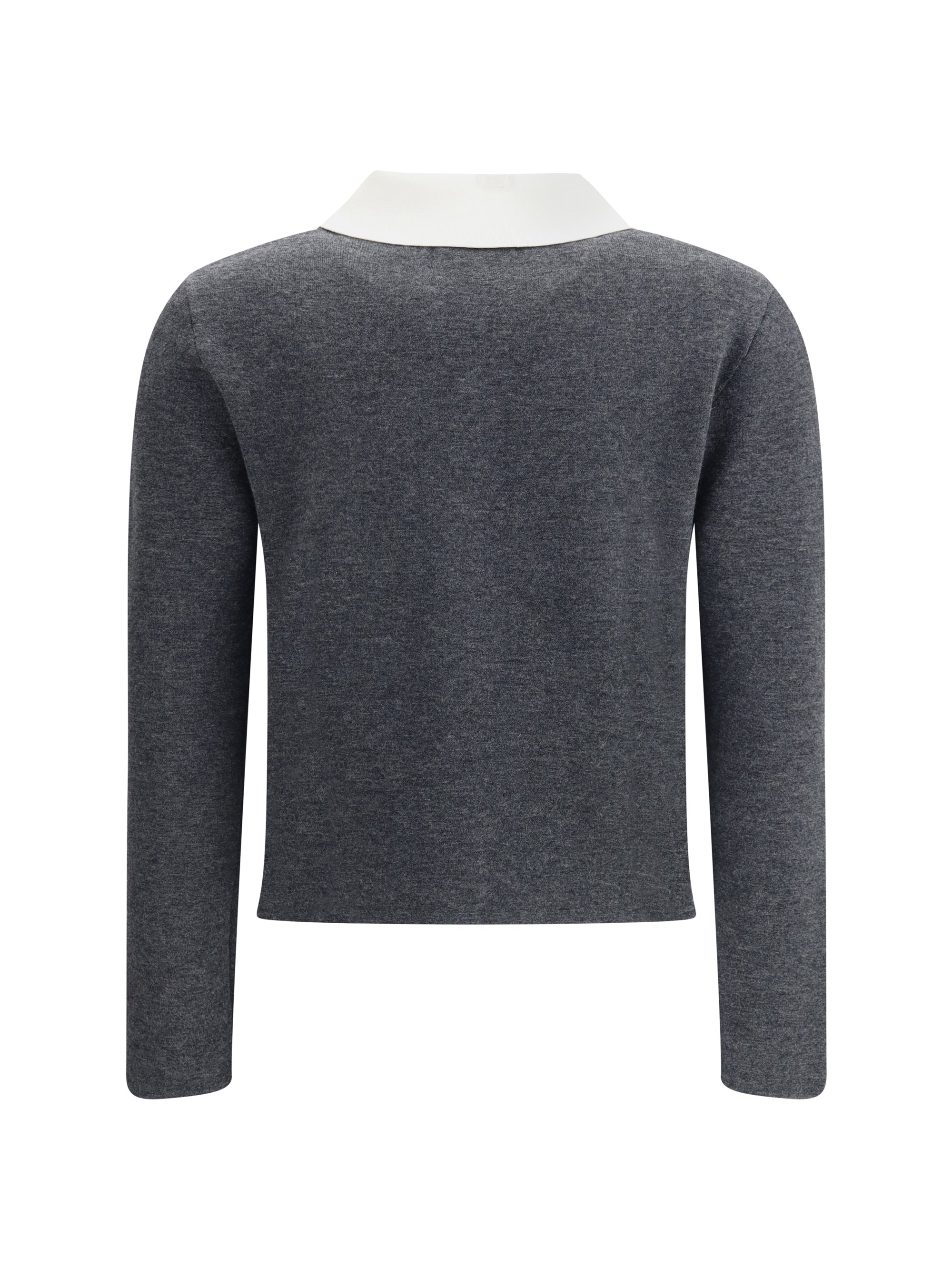 SELF-PORTRAIT M contrast collar cardigan