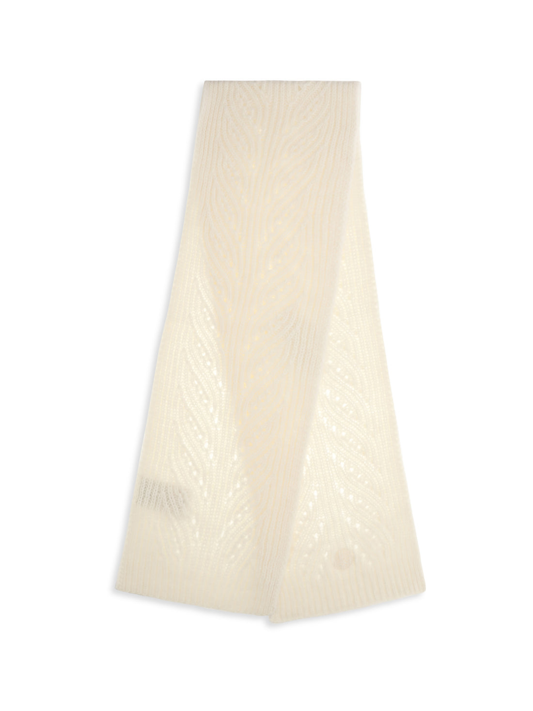 MONCLER OS tricot alpaca and cashmere-blend scarf