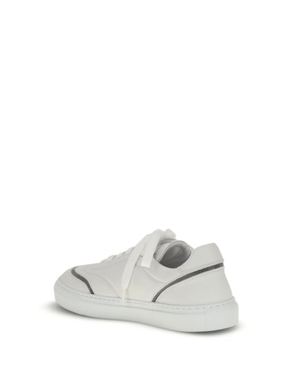 BRUNELLO CUCINELLI 40 leather sneakers with shiny details