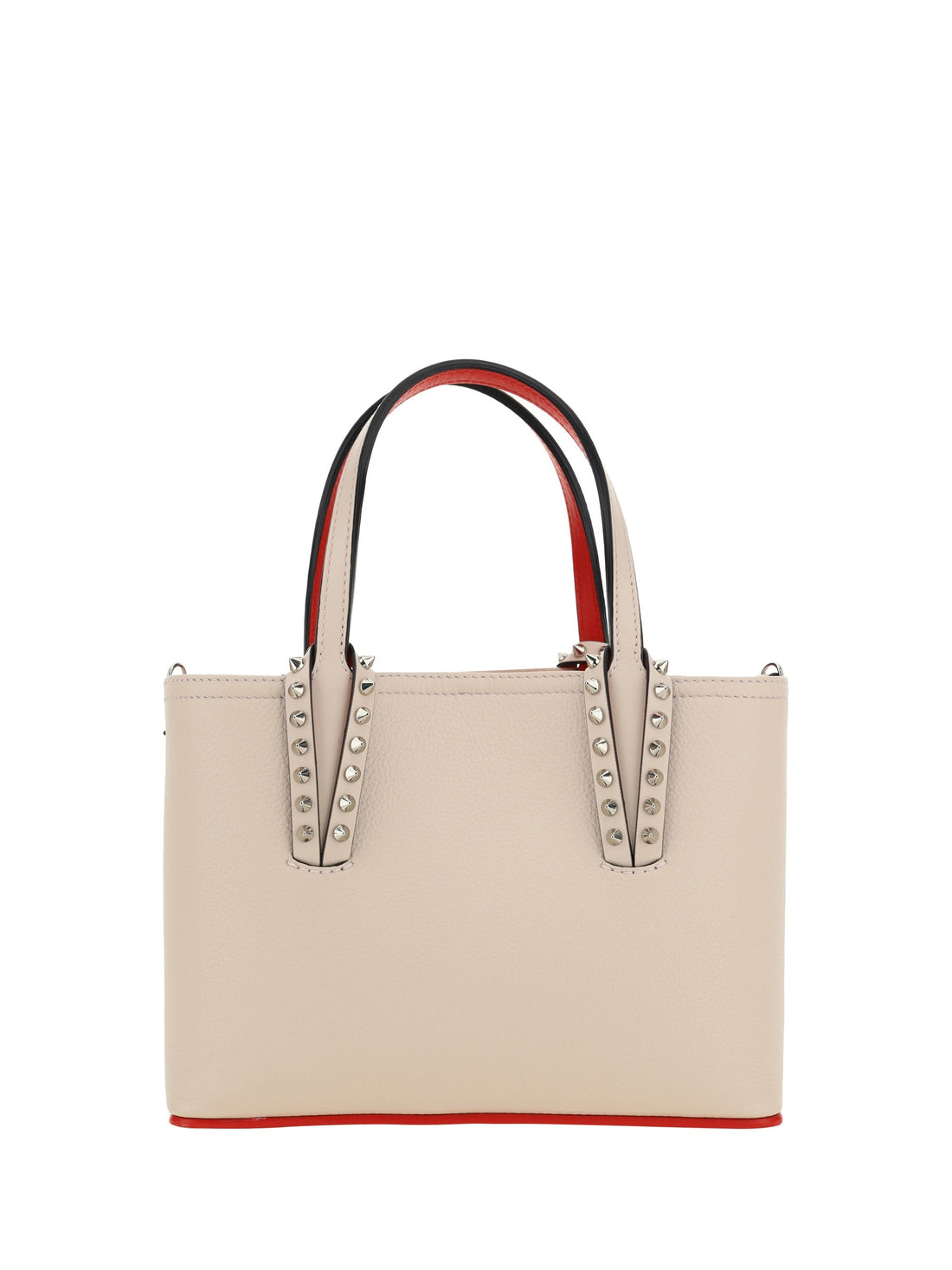 CHRISTIAN LOUBOUTIN Louboutin Cabata Mini Beige Tote