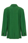 single-breasted la veste titolo linen and wool blazer