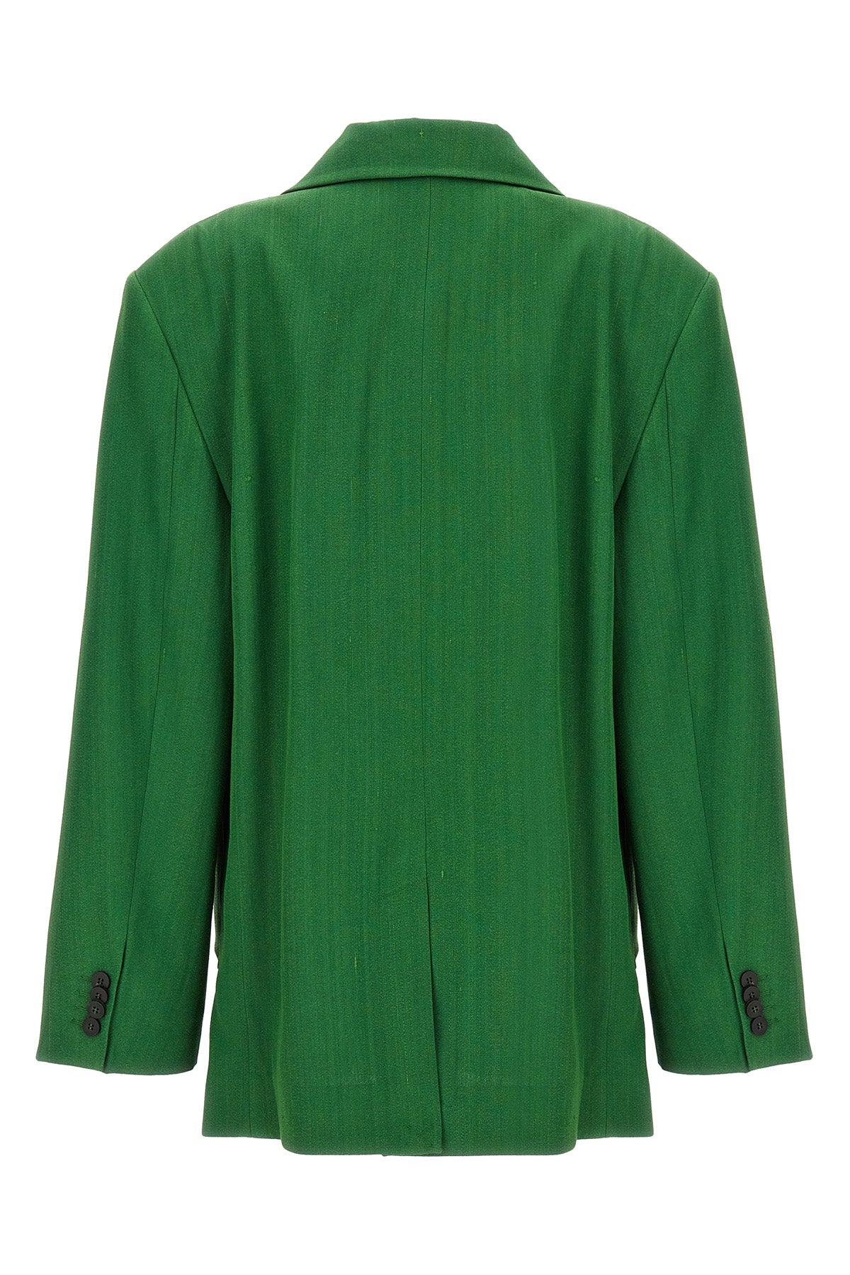 single-breasted la veste titolo linen and wool blazer