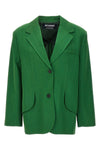 single-breasted la veste titolo linen and wool blazer