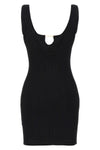 la mini robe sierra dress in ribbed viscose blend