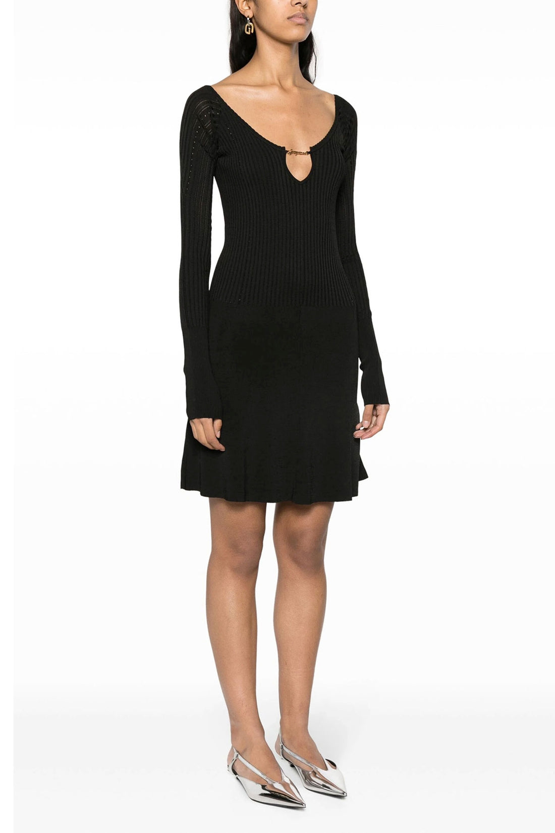 JACQUEMUS 34 la mini robe pralù dress in ribbed viscose blend