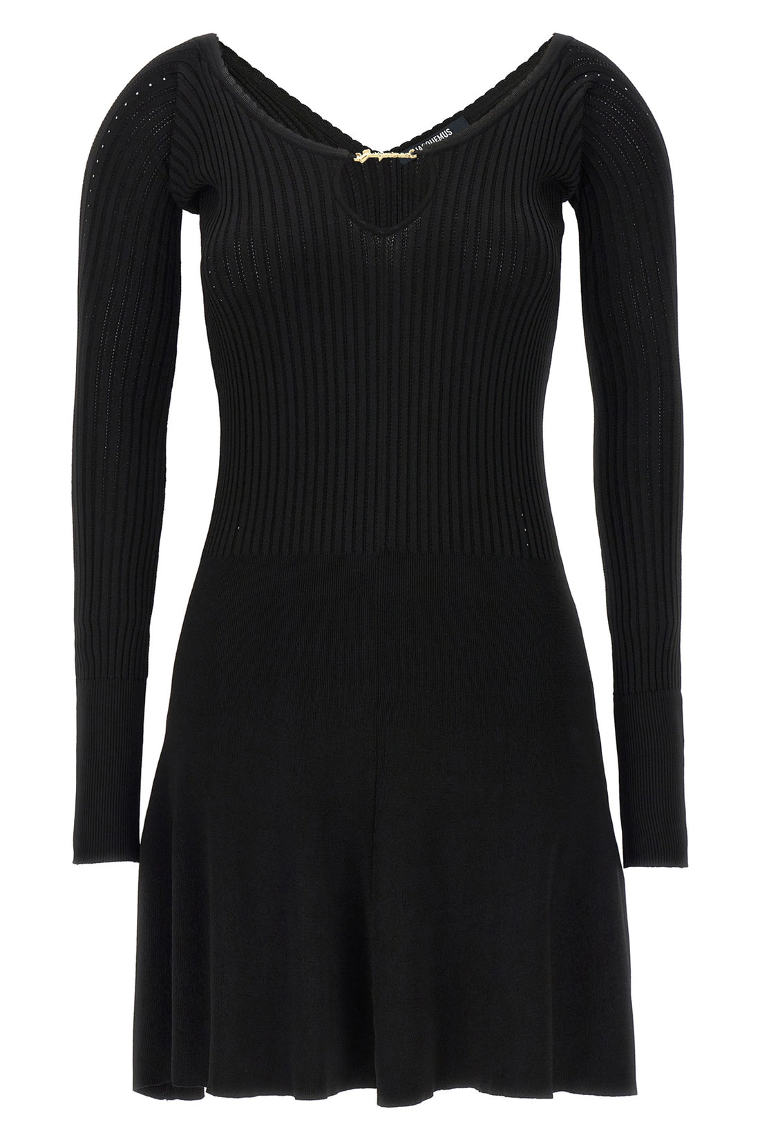 JACQUEMUS 34 la mini robe pralù dress in ribbed viscose blend