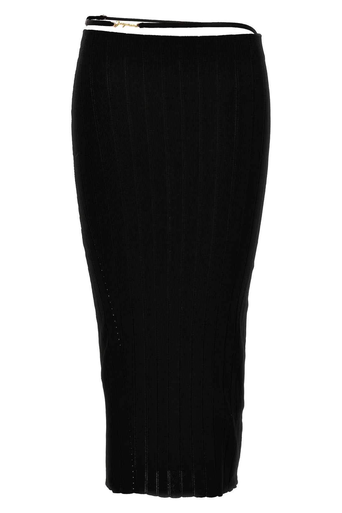 JACQUEMUS 36 la jupe pralù high-waisted stretch viscose skirt
