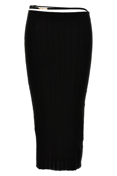 la jupe pralù high-waisted stretch viscose skirt