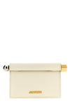 la petite pochette rond carré nappa clutch bag