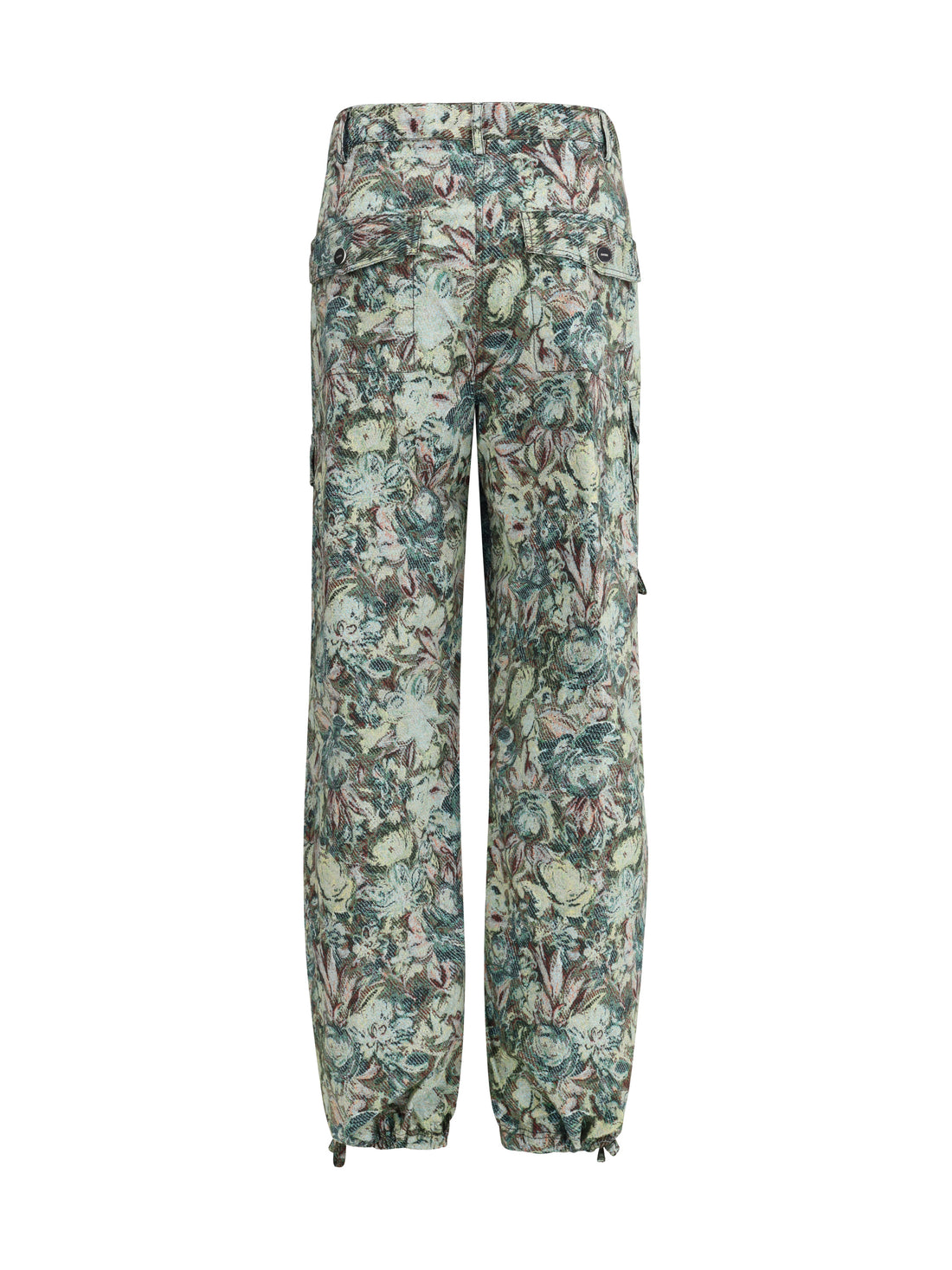 GANNI 36 printed stretched cotton pants 