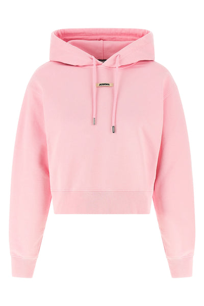 le hoodie gros-grain hoodie in lightly fleece cotton