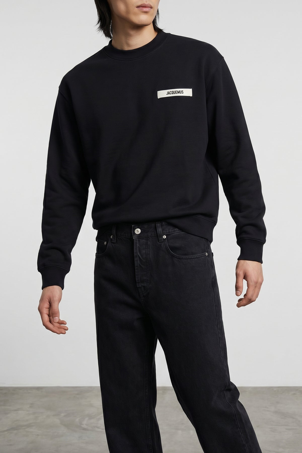 le sweatshirt gros grain cotton fleece sweatshirt
